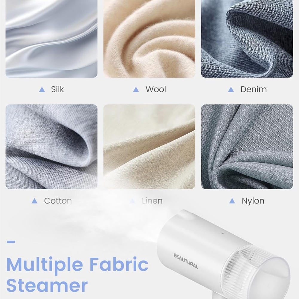 white handheld clothing steamer | portable handheld steamer